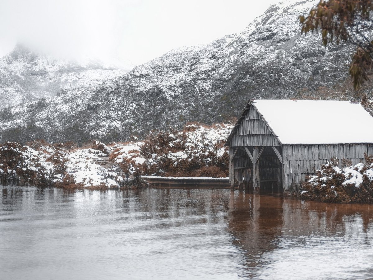 Snowy day at Cradle Mountain,&nbsp;Tasmania
